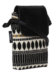 Mobile Jacquard Sling Bag