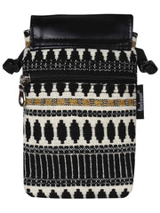 Mobile Jacquard Sling Bag