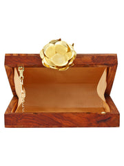 Timber Sequins Wooden Party Clutch