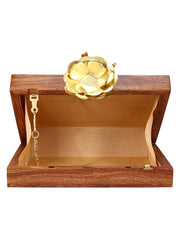 Timber Sequins Wooden Party Clutch