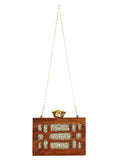 Timber Sequins Wooden Party Clutch