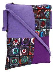 La Borsa Print Canvas Sling Bag