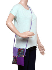 La Borsa Print Canvas Sling Bag