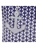 Geometric Cotton Jacquard Tote Bag With Tassel