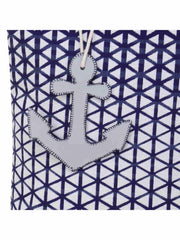 Geometric Cotton Jacquard Tote Bag With Tassel