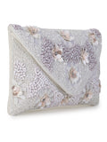 Blush Cotton Canvas Floral Embellished Sling Bag