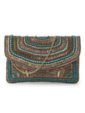 Ghoomar Cotton Canvas Abstract Embellished Sling Bag