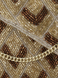 Ghoomar Satin Diamond Embellished Sling Bag