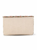 Boho Cotton Canvas Striped Embellished Sling Bag