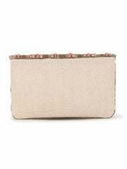 Boho Cotton Canvas Striped Embellished Sling Bag