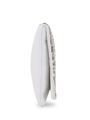 Boho Cotton Canvas Abstract Embellished Sling Bag