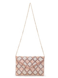 Boho Cotton Canvas Diamond Embellished Sling Bag