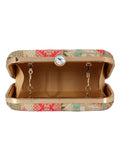 Geomat Embroidered Party Clutch