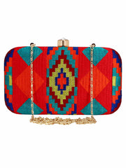 Hyperbole Embroidered Clutch