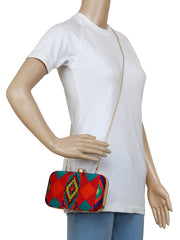 Hyperbole Embroidered Clutch