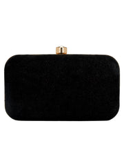 Feral Animal Print Velvet Fabric Clutch