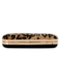 Feral Animal Print Velvet Fabric Clutch