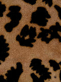 Feral Animal Print Velvet Fabric Clutch