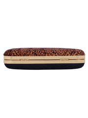 Feral Animal Print Velvet Fabric Clutch