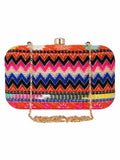 Loom Jacquard Fabric Clutch