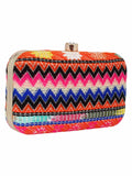 Loom Jacquard Fabric Clutch