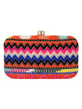 Loom Jacquard Fabric Clutch