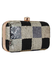 Adorn Sequined Party Clutch
