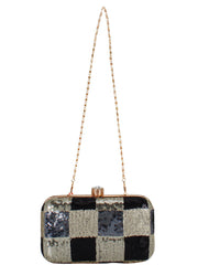 Adorn Sequined Party Clutch