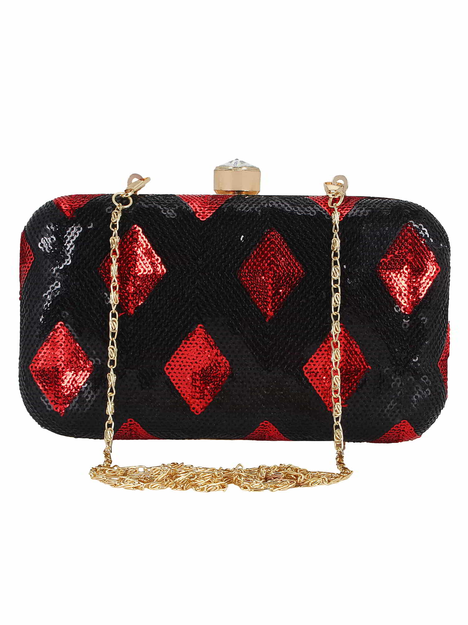 Adorn Sequined Party Clutch