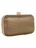 Tulle Raw Silk Striped  Party Clutch