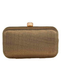 Tulle Raw Silk Striped  Party Clutch