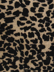 Feral Animal Print Velvet Fabric Clutch