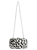 Feral Animal Print Velvet Fabric Clutch