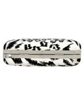 Feral Animal Print Velvet Fabric Clutch