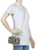 Feral Animal Print Velvet Fabric Clutch