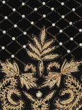 Adorn Embroidered & Embelished Velvet Fabric Clutch