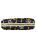 Tulle Embroidered Faux Silk Clutch