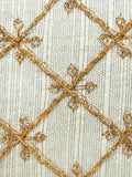 Tulle Embroidered & Embellished Faux Silk Clutch