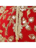 Lotus Embroidered Velvet Potli