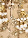 Lotus Embroidered Velvet Potli