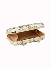 Tulle Embroidered Faux Silk Clutch