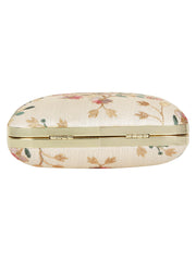 Vista Embroidered Faux Silk Clutch