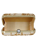 Tulle Sequines Embroidered Faux Silk Clutch