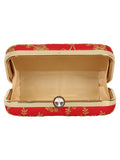 Tulle Sequines Embroidered Faux Silk Clutch