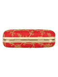 Tulle Sequines Embroidered Faux Silk Clutch