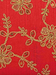 Tulle Sequines Embroidered Faux Silk Clutch
