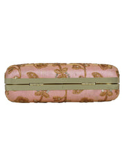 Tulle Sequines Embroidered Faux Silk Clutch