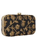 Tulle Sequines Embroidered Faux Silk Clutch