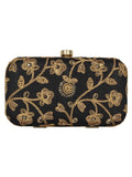 Tulle Sequines Embroidered Faux Silk Clutch