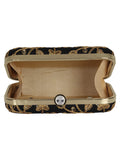 Tulle Sequines Embroidered Faux Silk Clutch
